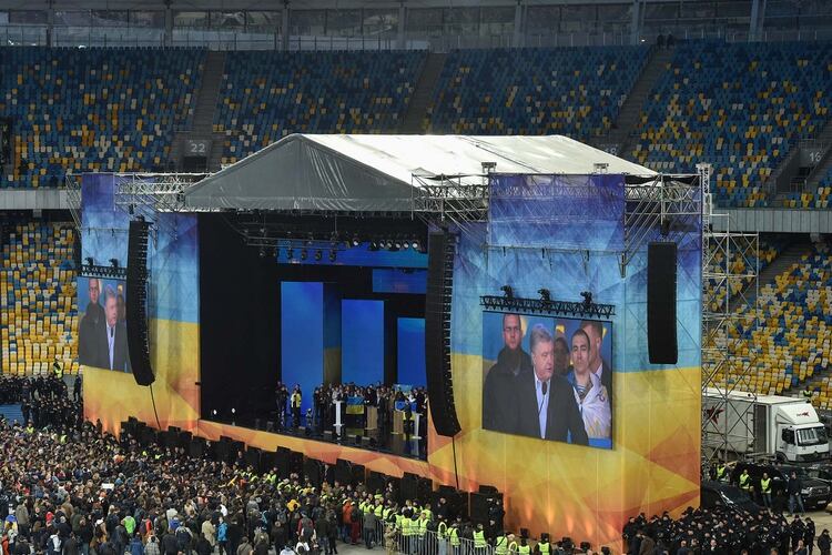 Debate presidencial en Ucrania (Photo by Genya SAVILOV / AFP)