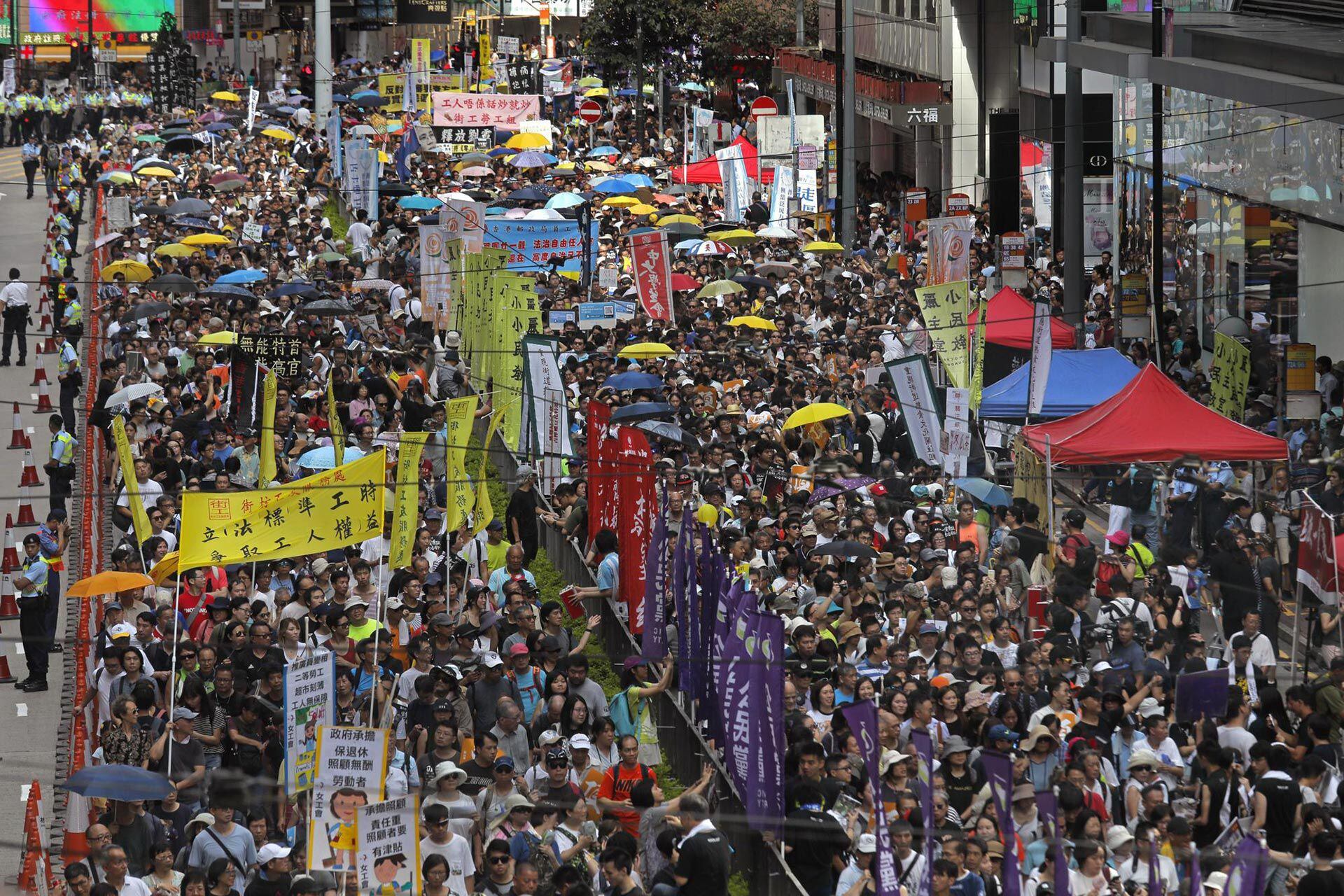 El auge y la caída de las protestas del 1 de julio en Hong Kong