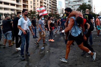Protestas en Beirut (AP)