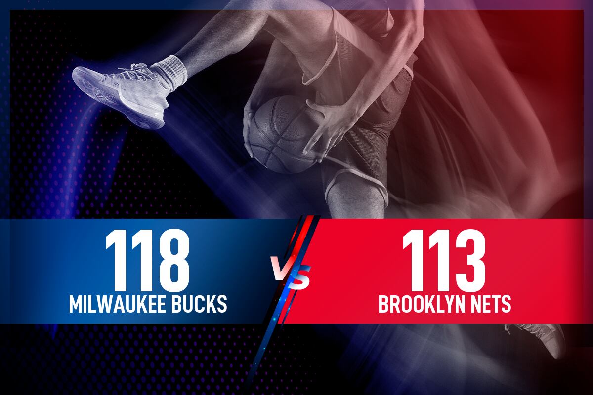 Milwaukee Bucks - Brooklyn Nets: Resultado, resumen y estadísticas en directo del partido de la NBA
