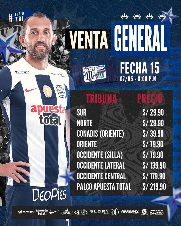 Find out the price of tickets for the match between Alianza Lima and Carlos A. Mannucci.  (Photo: Lima Alliance)