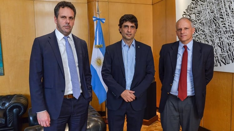 Guido Sandleris, Hernán Lacunza y Alejandro Werner