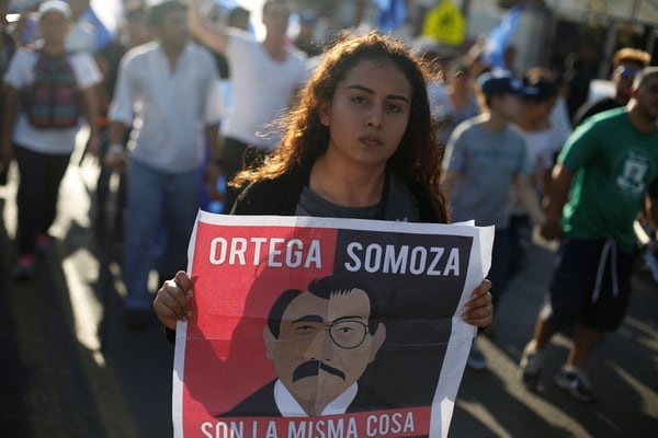Medina Sánchez señaló que Ortega confeccionó un régimen al estilo de Somoza (REUTERS/Jorge Cabrera)