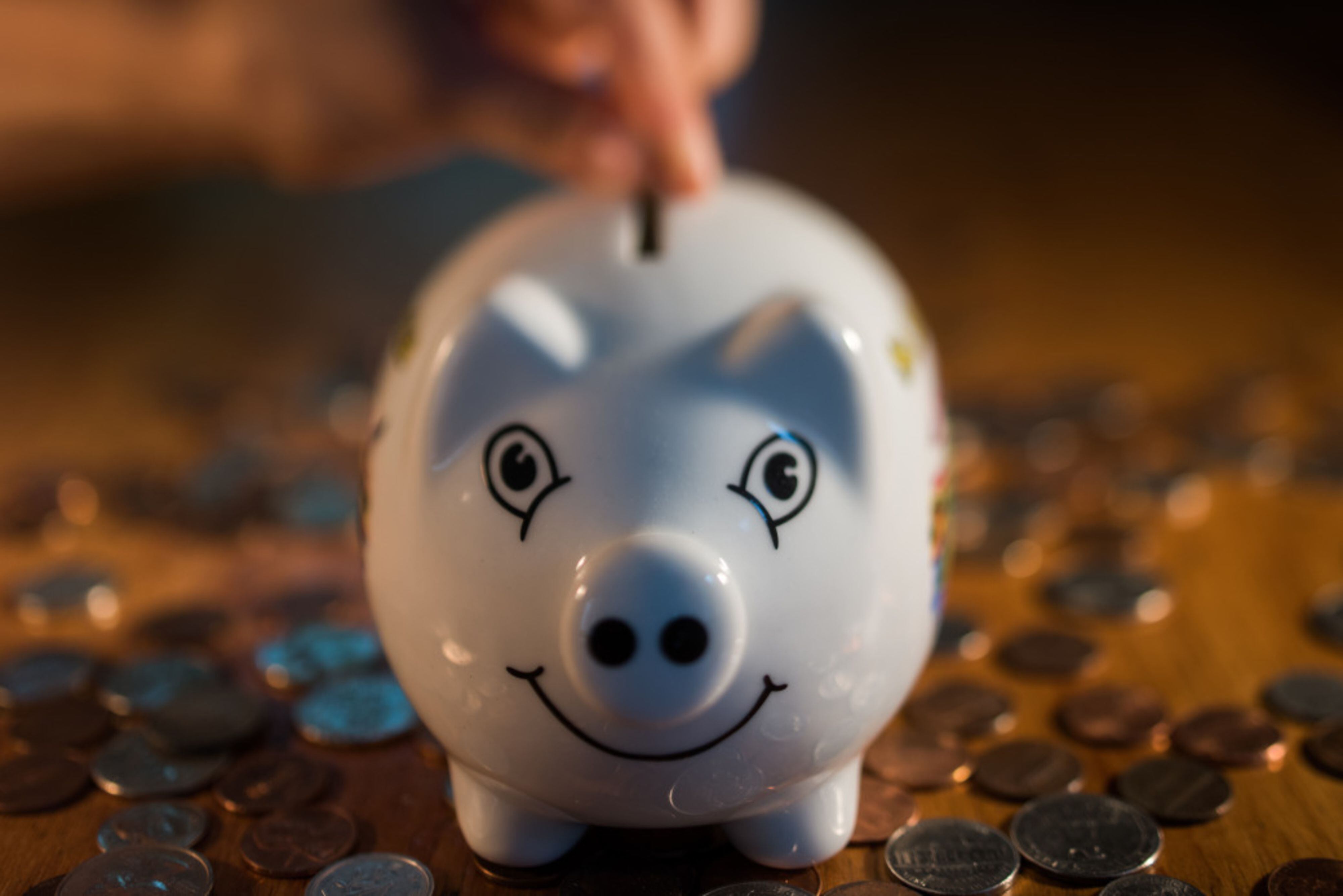 Saving - Piggy bank - Money