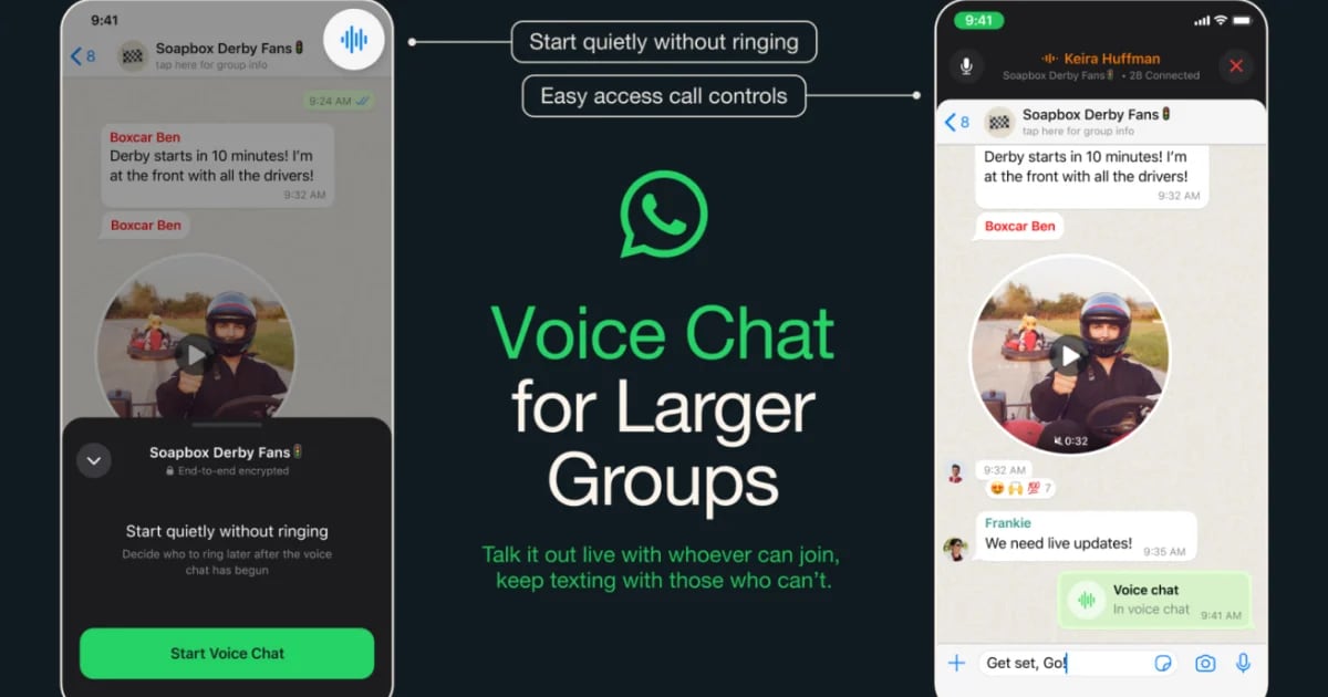 WhatsApp: llegan los chats de voz para grupos, cómo usarlos
