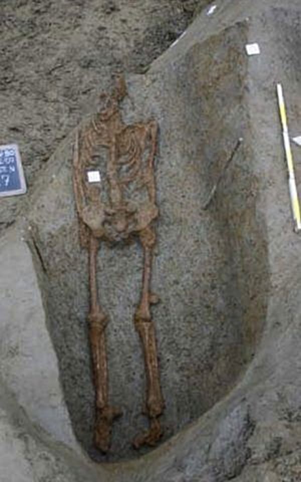 Este esqueleto hallado en 2007 muestra evidencias que podrían indicar una crucifixión, pero no pudo demostrarse hasta ahora (Springer-Verlag GmbH)