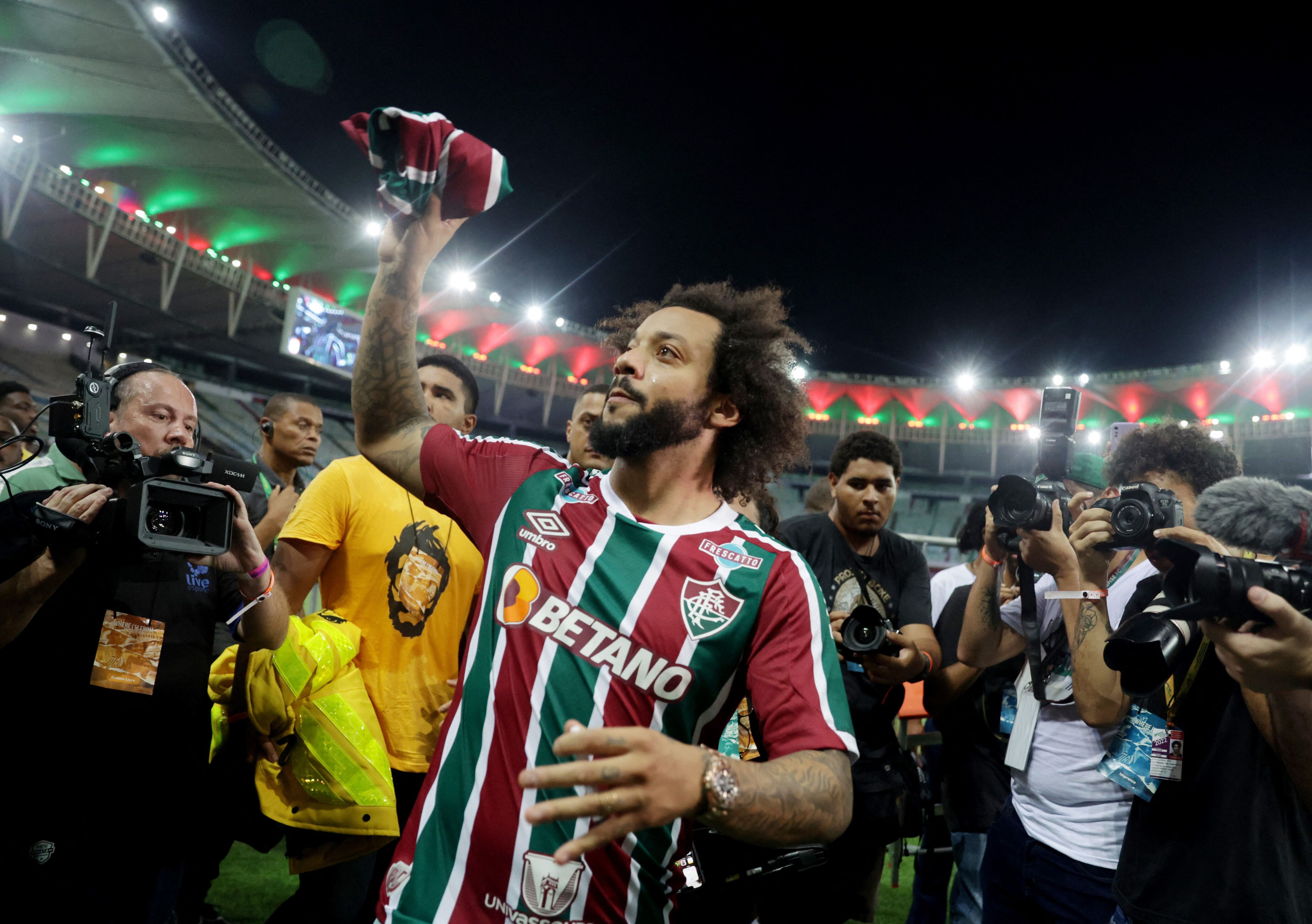 Marcelo regresó a Fluminense luego de 18 años. (Pilar Olivares/ Reuters)