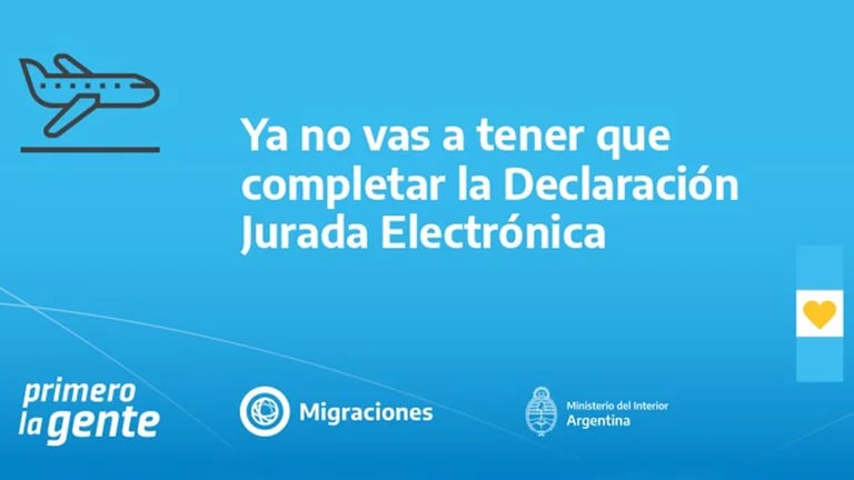 El Gobiernó eliminó el requisito de la declaración jurada - Coronavirus en Argentina: restricciones de viaje, cierres