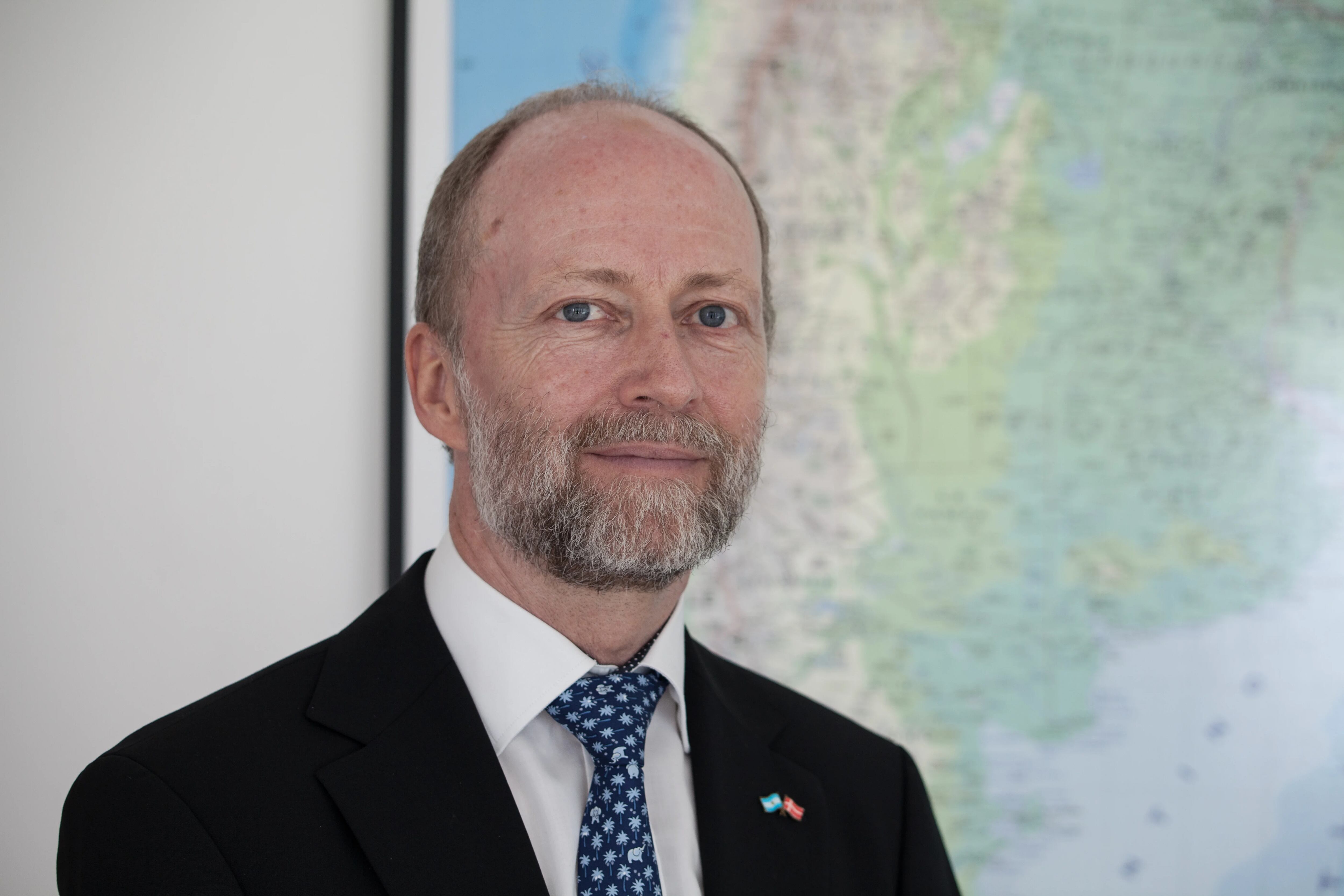 Søren Vøhtz, embajador de Dinamarca en la Argentina, está en misión en el país desde hace dos años y permanecerá otros dos, así que planea poder volver a viajar por el país apenas pueda (Embajada)