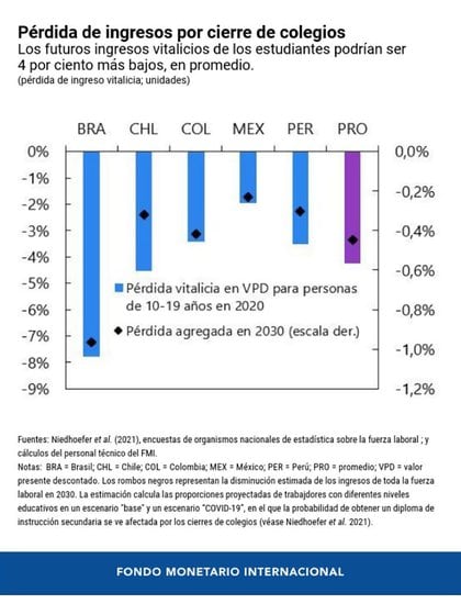 El impacto de la pérdida de escolaridad sobre la distribución del ingreso