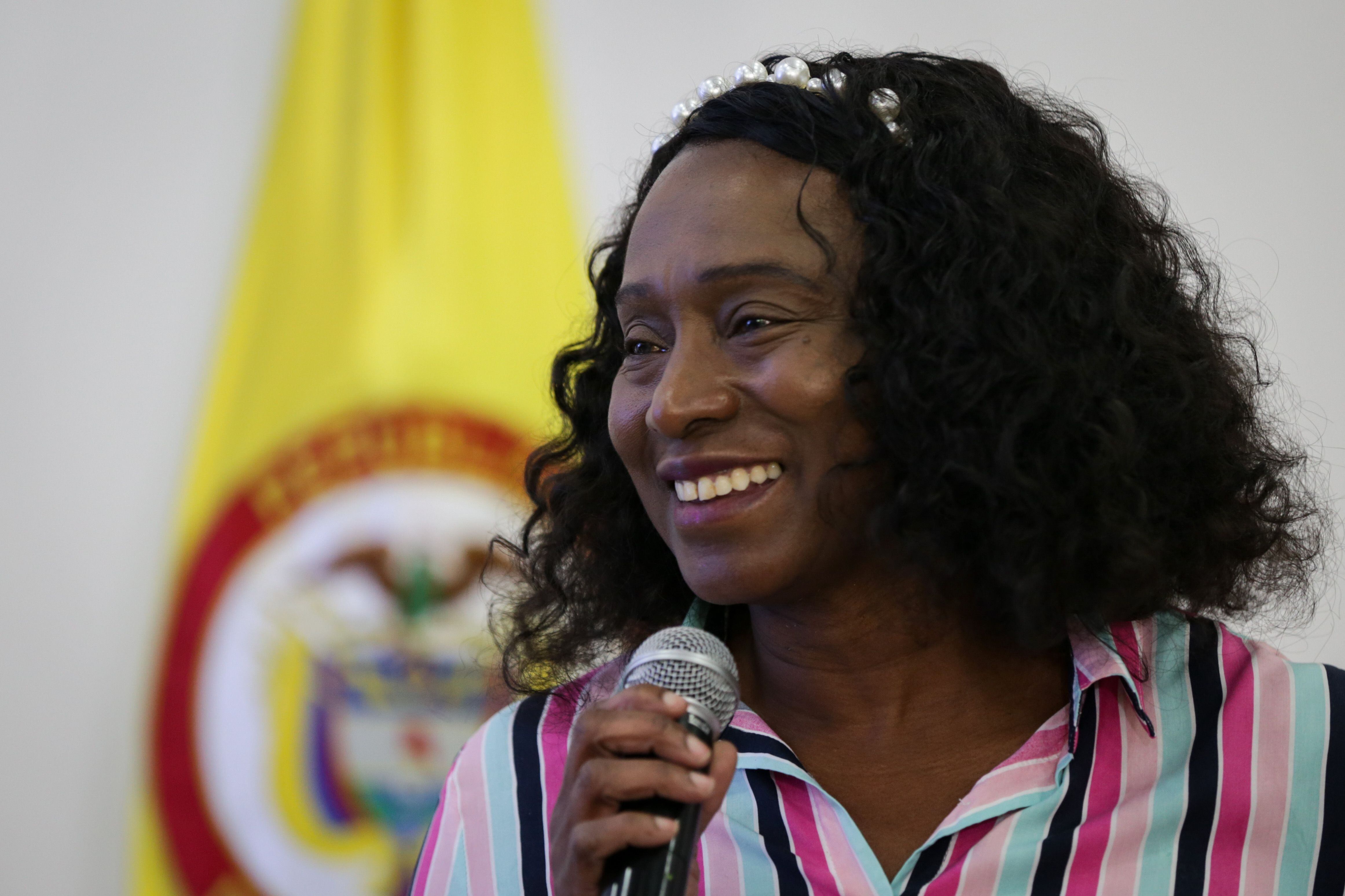 La ministra del Deporte de Colombia, María Isabel Urrutia, asegura que las deportistas profesionales tendrán al menos nueve meses de trabajo con la implementación de la Liga Femenina de la Dimayor en 2023 (Colprensa-Mariano Vimos)