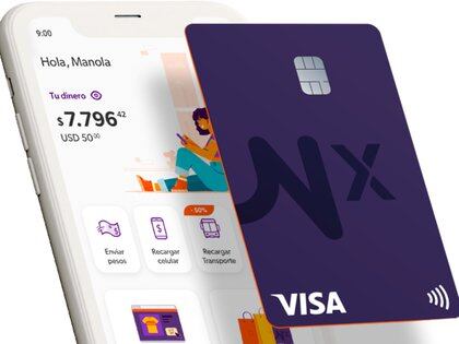 Con un diseño vertical, la nueva prepaga Visa Naranja X cuenta con tecnología “contactless”
