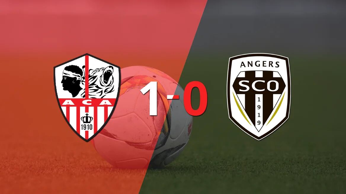 Con un solo tanto, Ajaccio AC derrotó a Angers en el estadio Stade Fançois-Coty