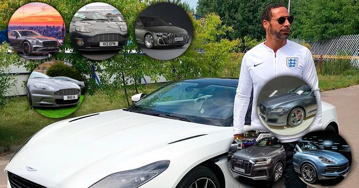 A photo album of the English football legend’s million-dollar luxury car collection