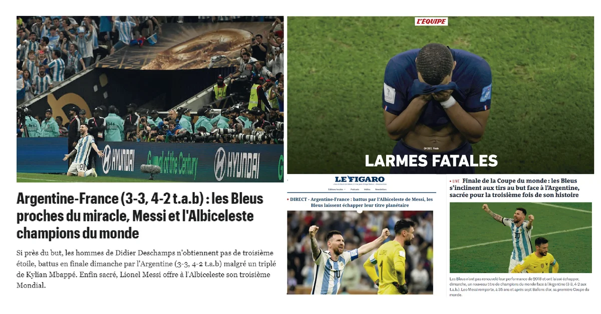 « Fin surréaliste » et « Mbappé ne suffit pas » : choc médiatique français après l’investiture de l’Argentine à la Coupe du monde au Qatar