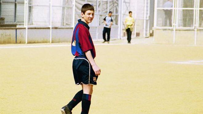 Lionel Messi chico Barcelona