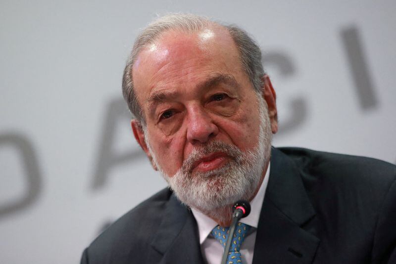 Magnate mexicano Carlos Slim aparece en una conferencia de prensa en Ciudad de México. REUTERS/Henry Romero