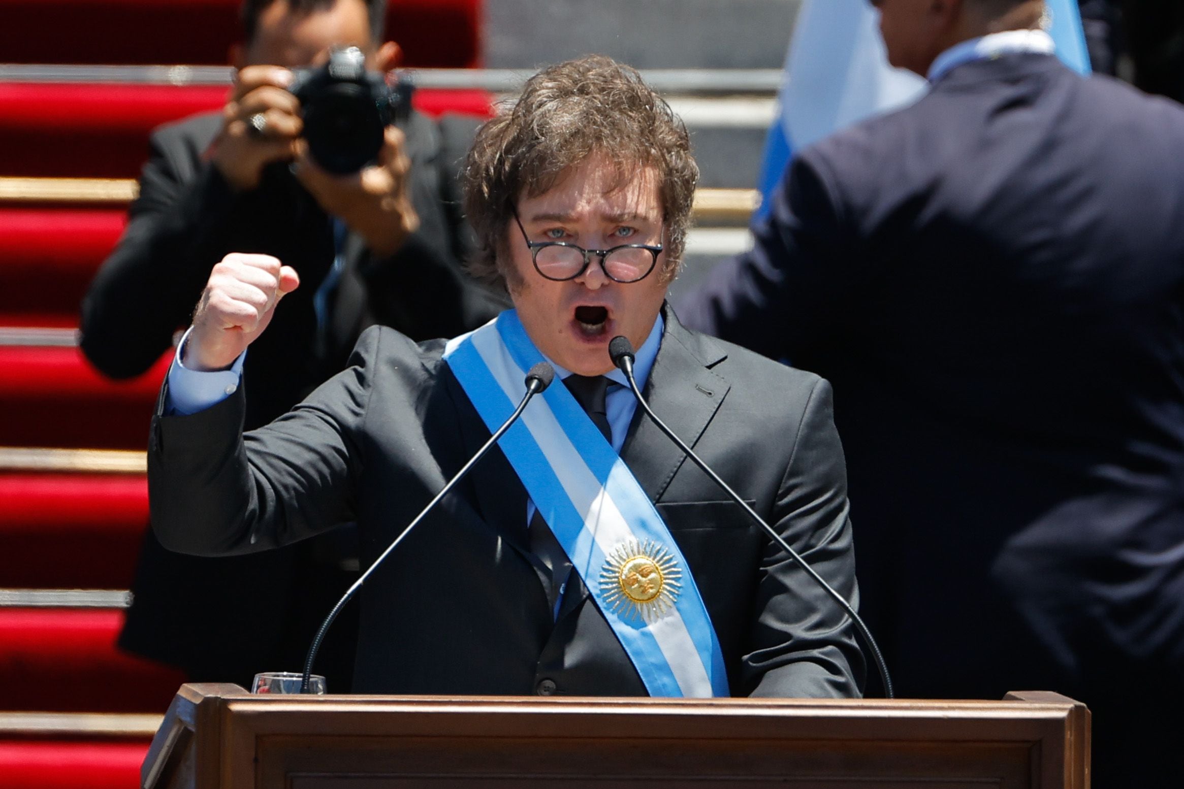 Javier Milei aceptó cambios en la ley ómnibus y la CGT lo atribuye al paro de la semana pasada (Foto EFE)