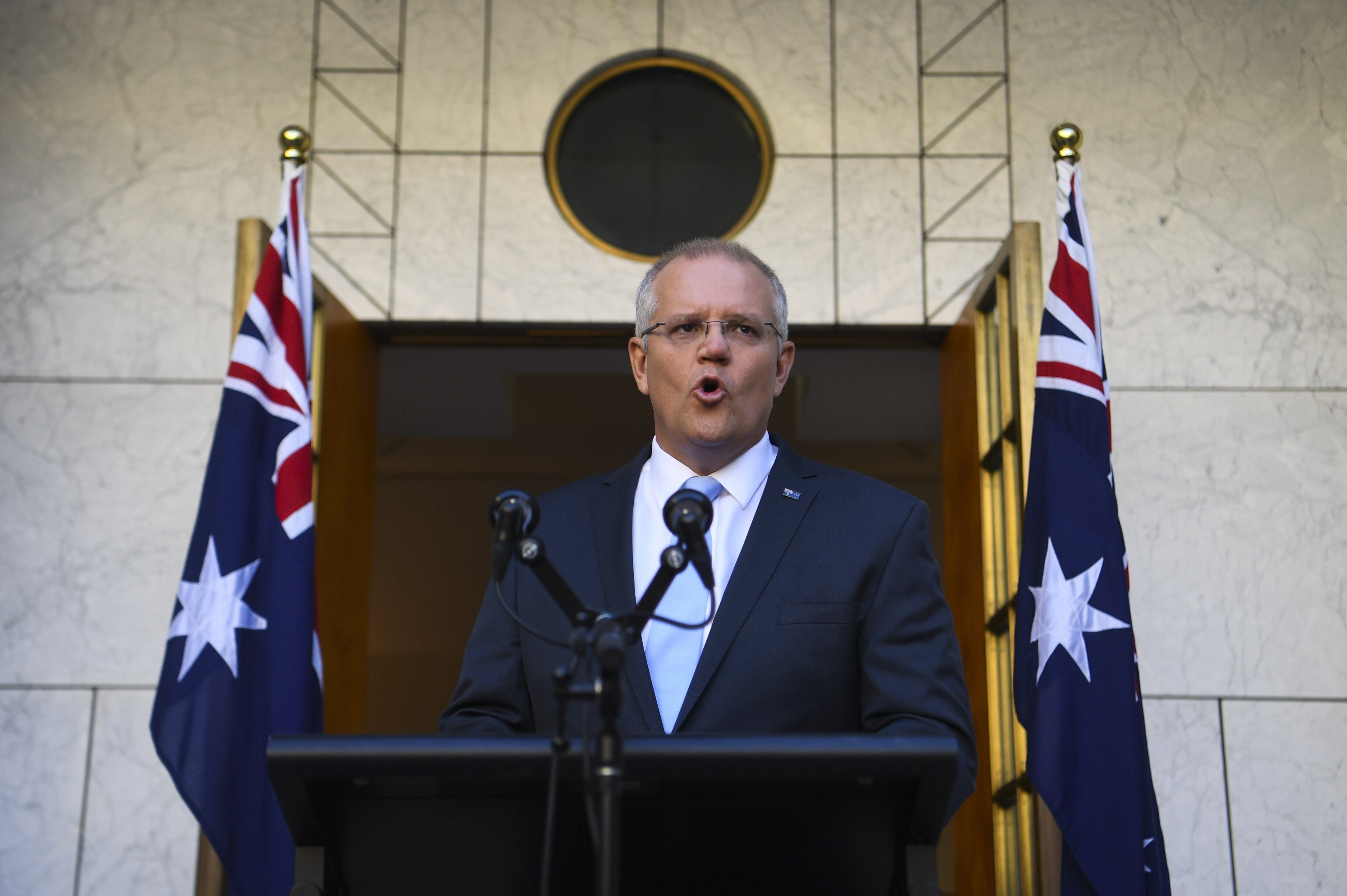 Australian Prime Minister Scott Morrison in a file photo.  EFE / EPA / LUKAS COCH
