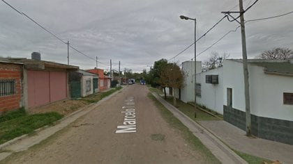 La calle en donde está ubicada la casa de la familia del niño fallecido