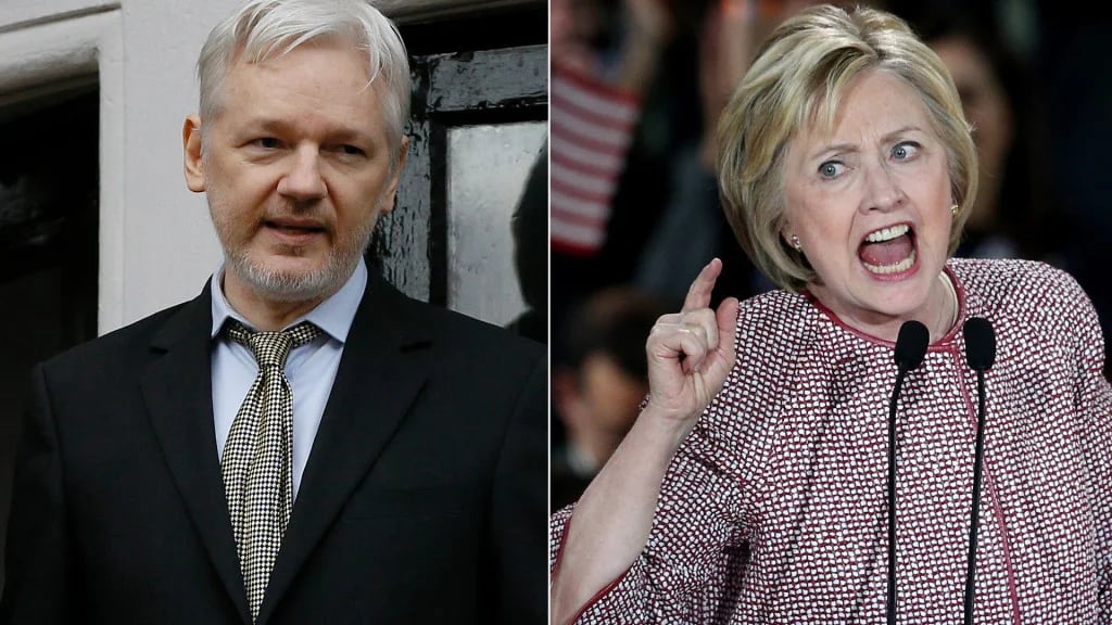 Julian Assange, Hillary Clinton (AP-EFE)