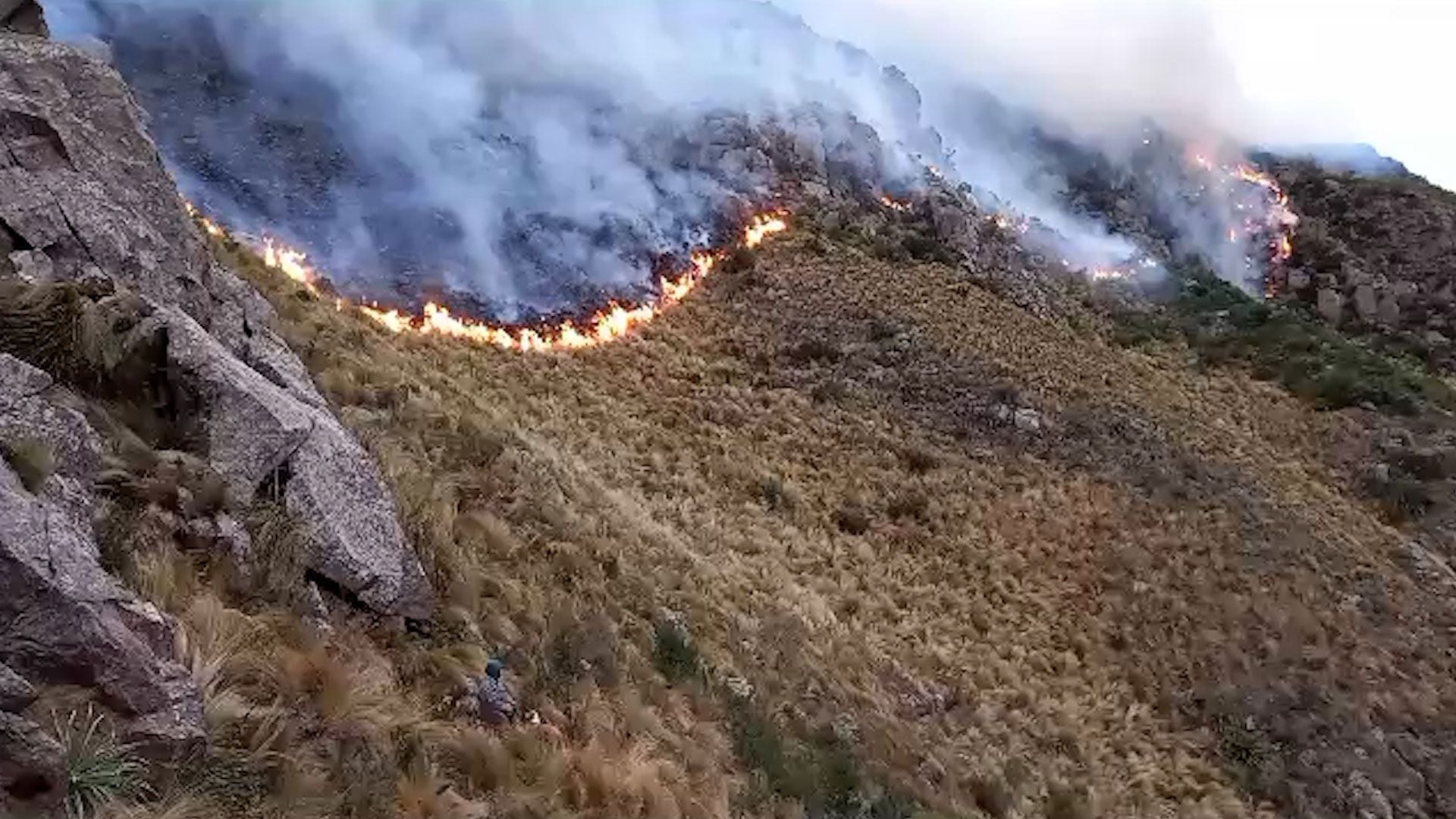 Incendio en Córdoba: al menos 165 brigadistas combatieron las llamas en el Cerro Uritorco
