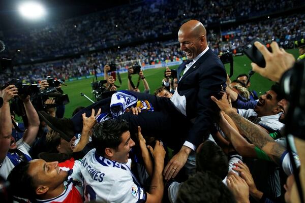 Zidane ganÃ³ tres Champions League consecutivas con el Real Madrid (Reuters)