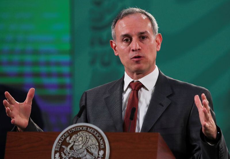 Foto de archivo. El subsecretario de Salud de México, Hugo López-Gatell, habla durante una conferencia de prensa en el Palacio Nacional en Ciudad de México, México, 20 de abril de 2021.REUTERS/Henry Romero