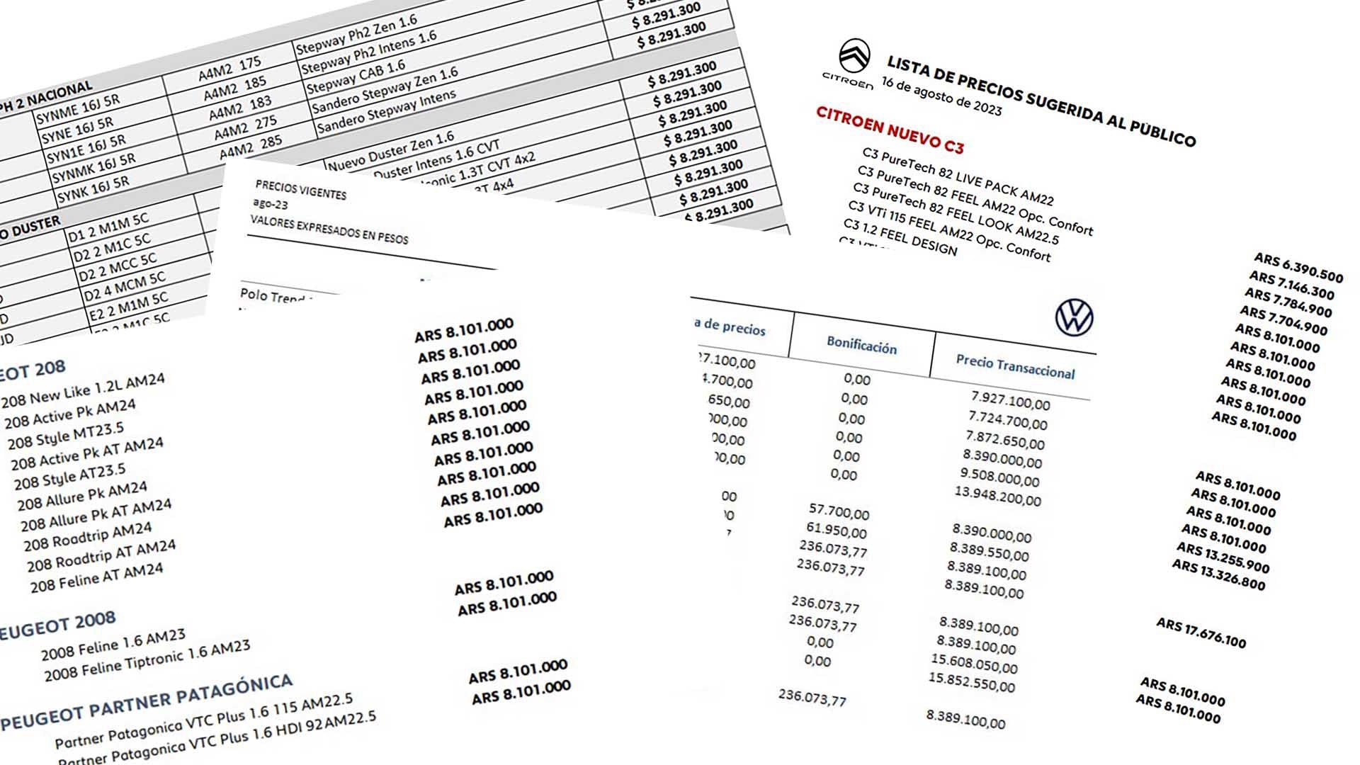 Las listas de precio de agosto ya no corren, pero tampoco se pueden publicar los nuevos valores porque el gobierno no publicó el nuevo tope para no pagar el impuesto a los autos de lujo