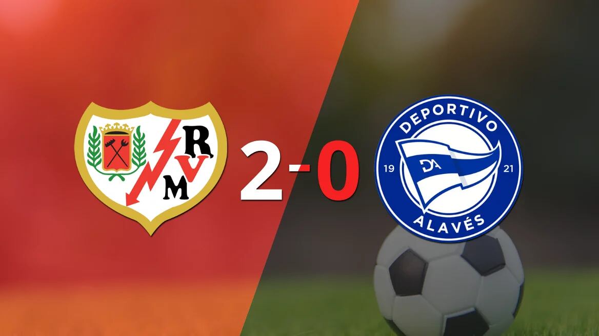 Sólido triunfo de Rayo Vallecano por 2-0 frente a Alavés