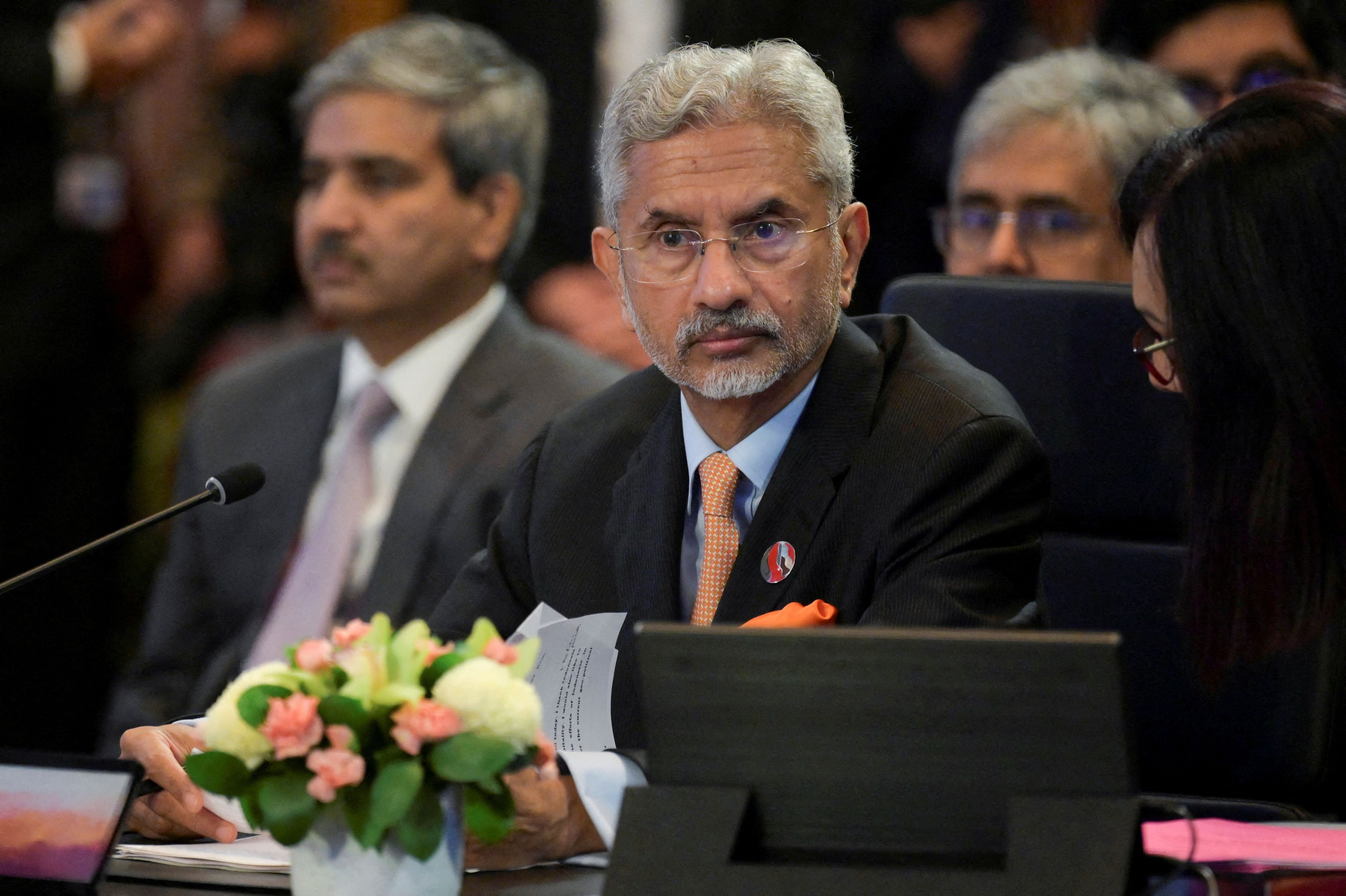 El Ministro de Relaciones Exteriores de la India, Subrahmanyam Jaishankar. BAY ISMOYO/Pool vía REUTERS