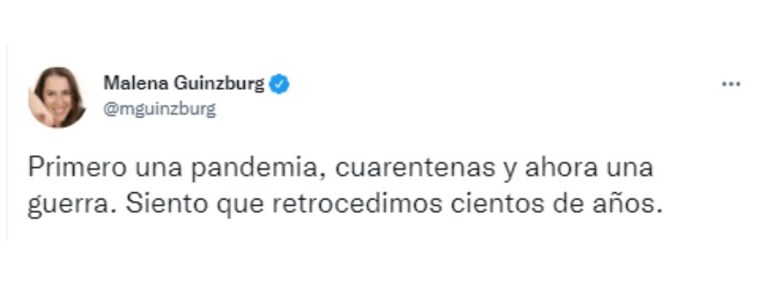 La reflexión de Malena Guinzburg