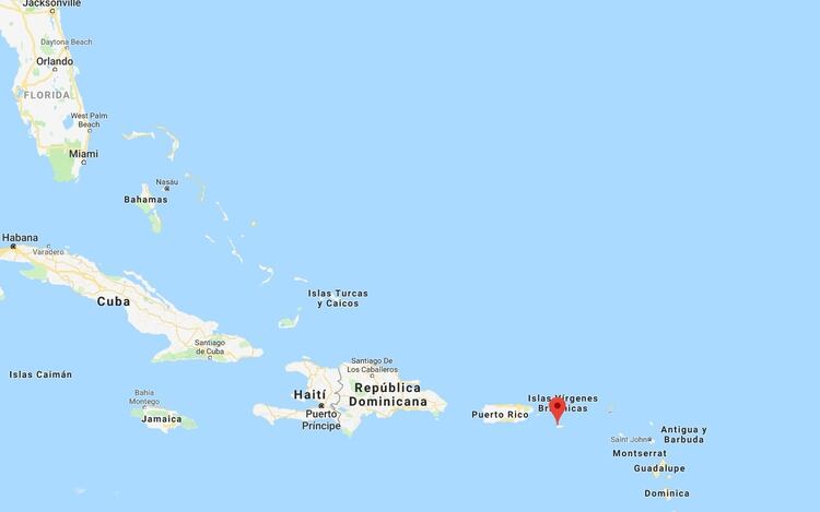 En la actualidad Dorian se acerca a las Islas Vírgenes Estadounidenses. Se espera que al llegar a Puerto Rico ya se haya convertido en huracán (Foto: Google Maps)