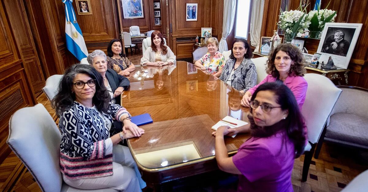 Cristina Kirchner took over the agenda with a meeting with members of the OAS for violence against women
