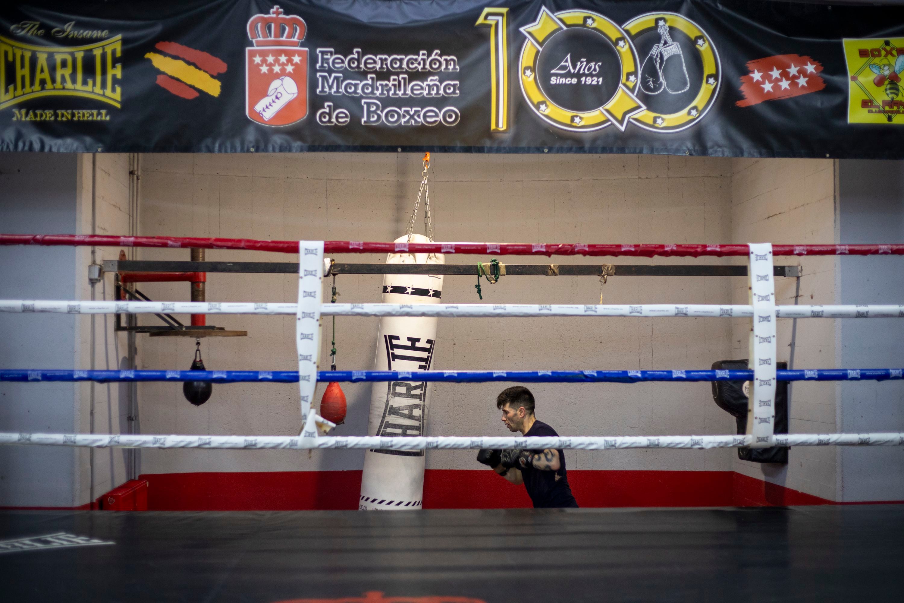 Club de boxeo 'El Rayo', en Vallecas