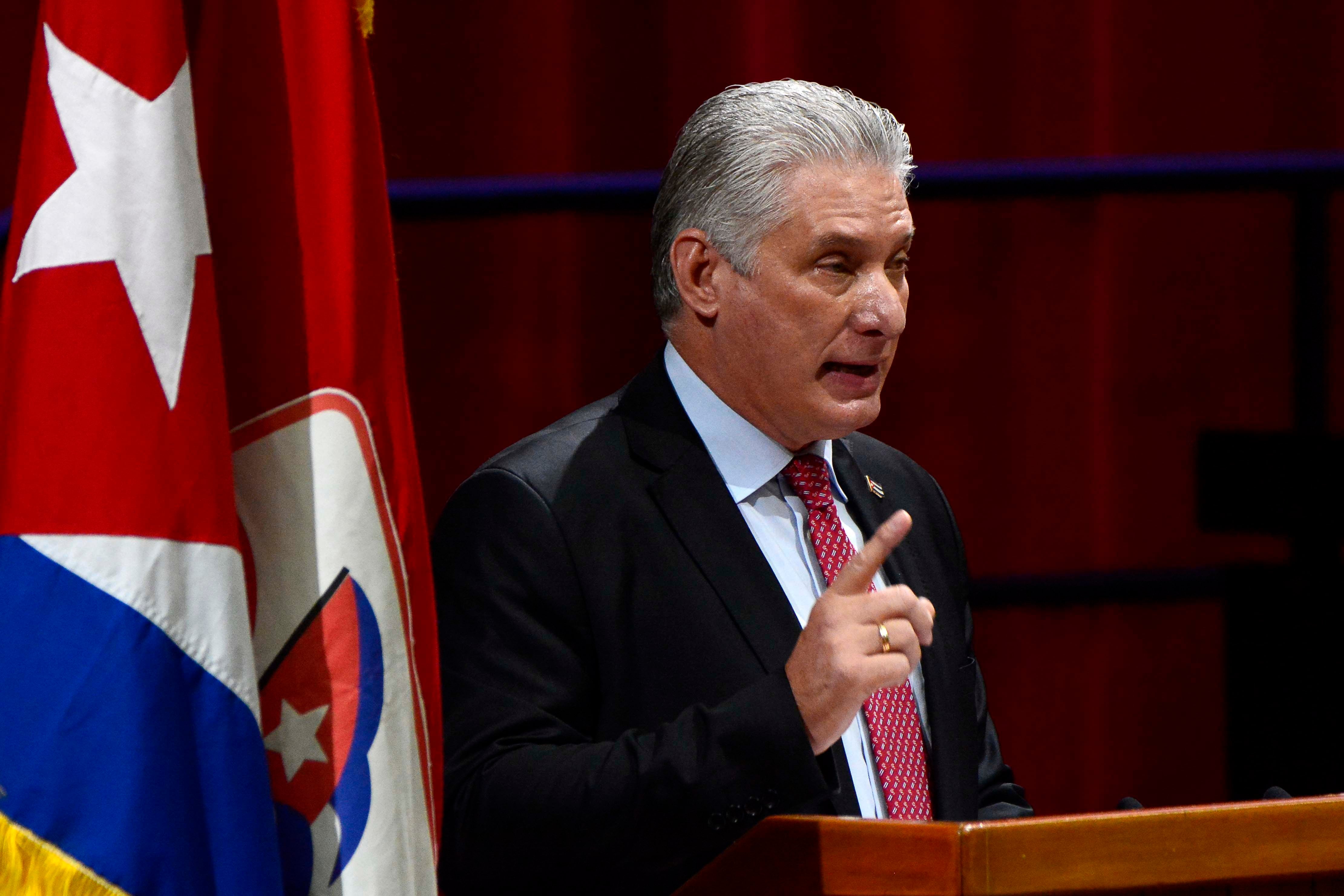 En la imagen un registro del presidente de Cuba, Miguel Díaz-Canel Bermúdez, en La Habana (Cuba). EFE/Ariel Ley/Archivo
