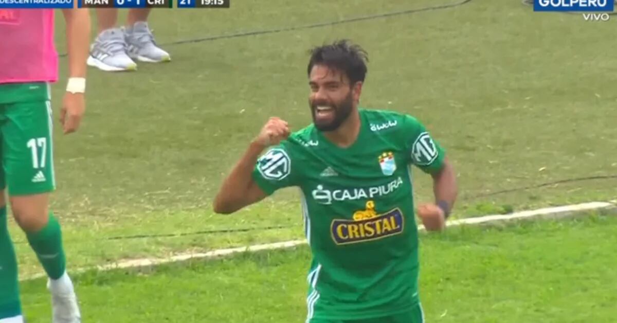 Goal by Leandro Sosa for the 1-0 Sporting Cristal vs Mannucci in Ligue 1