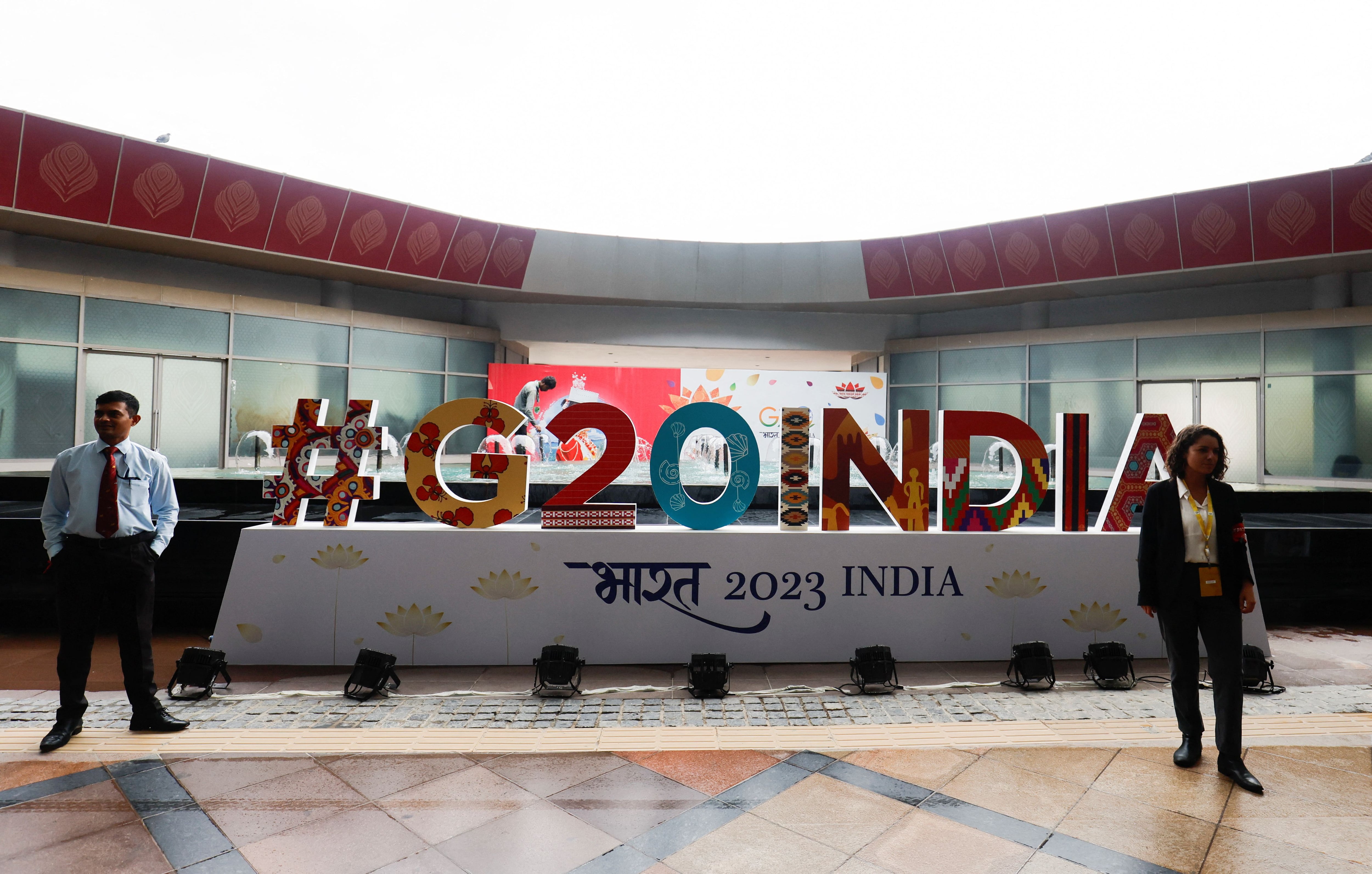 Nueva Delhi acoge la primera cumbre presencial del G20 desde el inicio de la pandemia con la ausencia de los líderes de China y Rusia. (REUTERS)