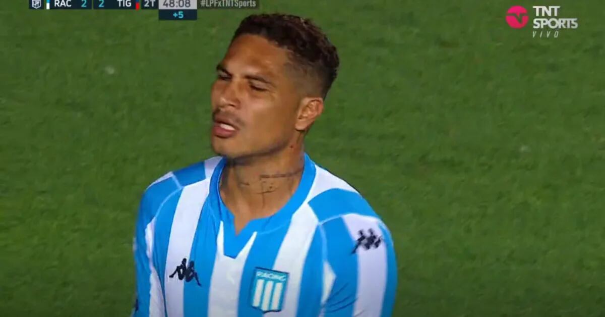 Goal disallowed by Paolo Guerrero in Racing vs Tigre: the Peruvian could have made his dream debut in Argentine football