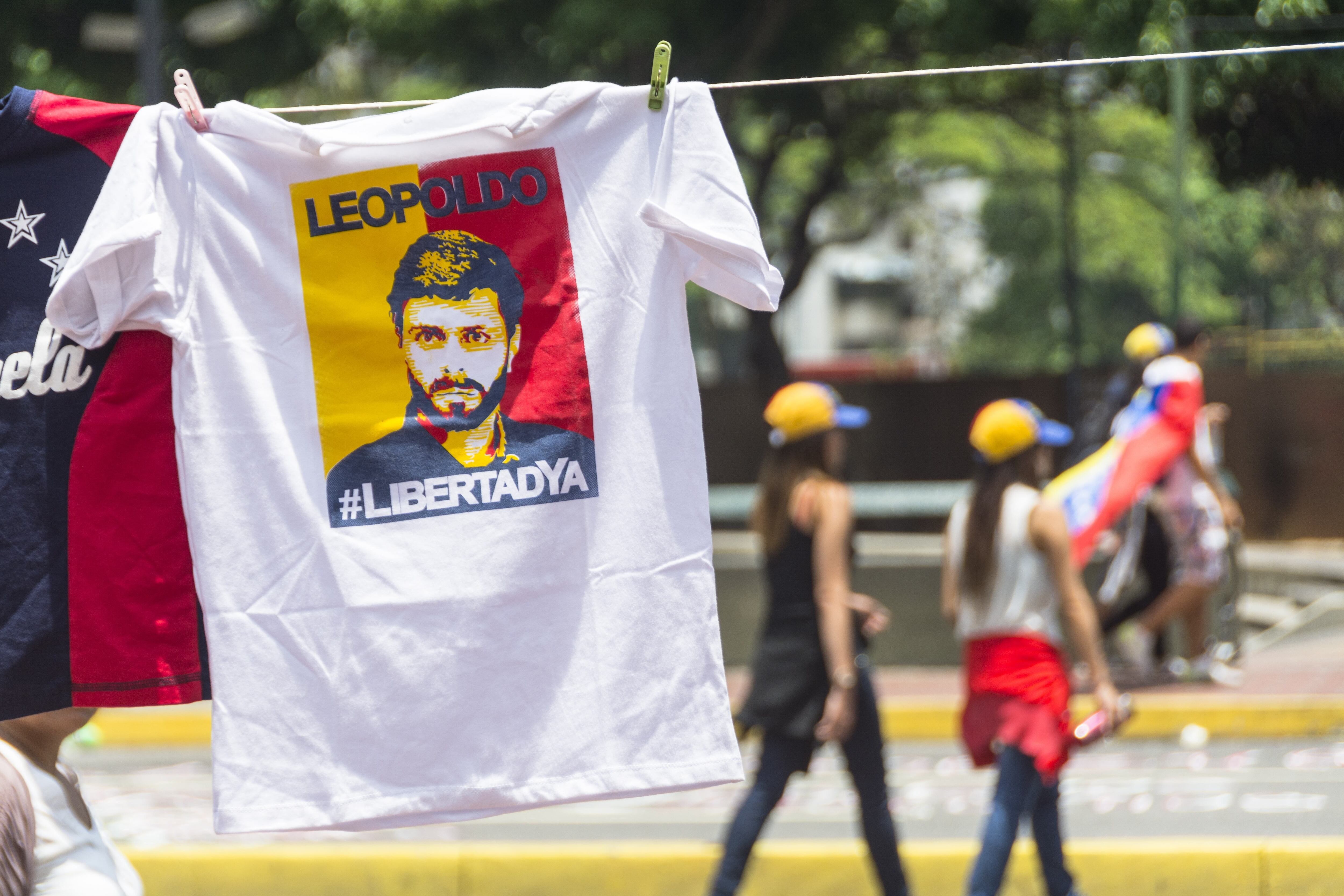 En Venezuela. Campaña por Leopoldo López, en 2017. (JIMMY VILLALTA / ZUMA PRESS / CONTACTOPHOTO)
