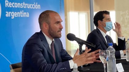 Martín Guzmán, junto a su par de Interior, Eduardo de Pedro