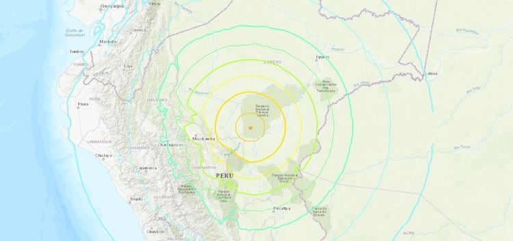 La ubicaciÃ³n del epicentro (fuente: USGS)