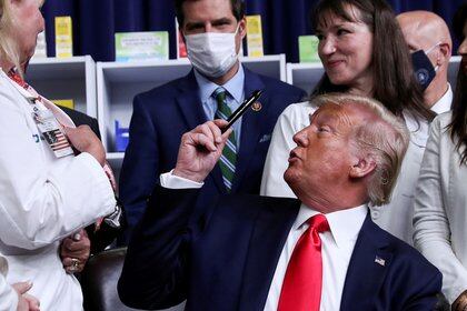 Trump se reunirá con los responsables farmacéuticos el martes (REUTERS/Leah Millis)