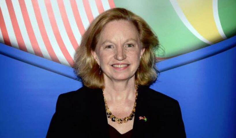 La embajadora de Estados Unidos en Guyana, Sarah-Ann Lynch, instó a las empresas guyanesas a que aprovechen las oportunidades de negocio con compañías estadounidenses. (TWITTER)