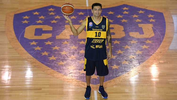 Delfino, en Boca, donde jugó en 2017 (Télam)