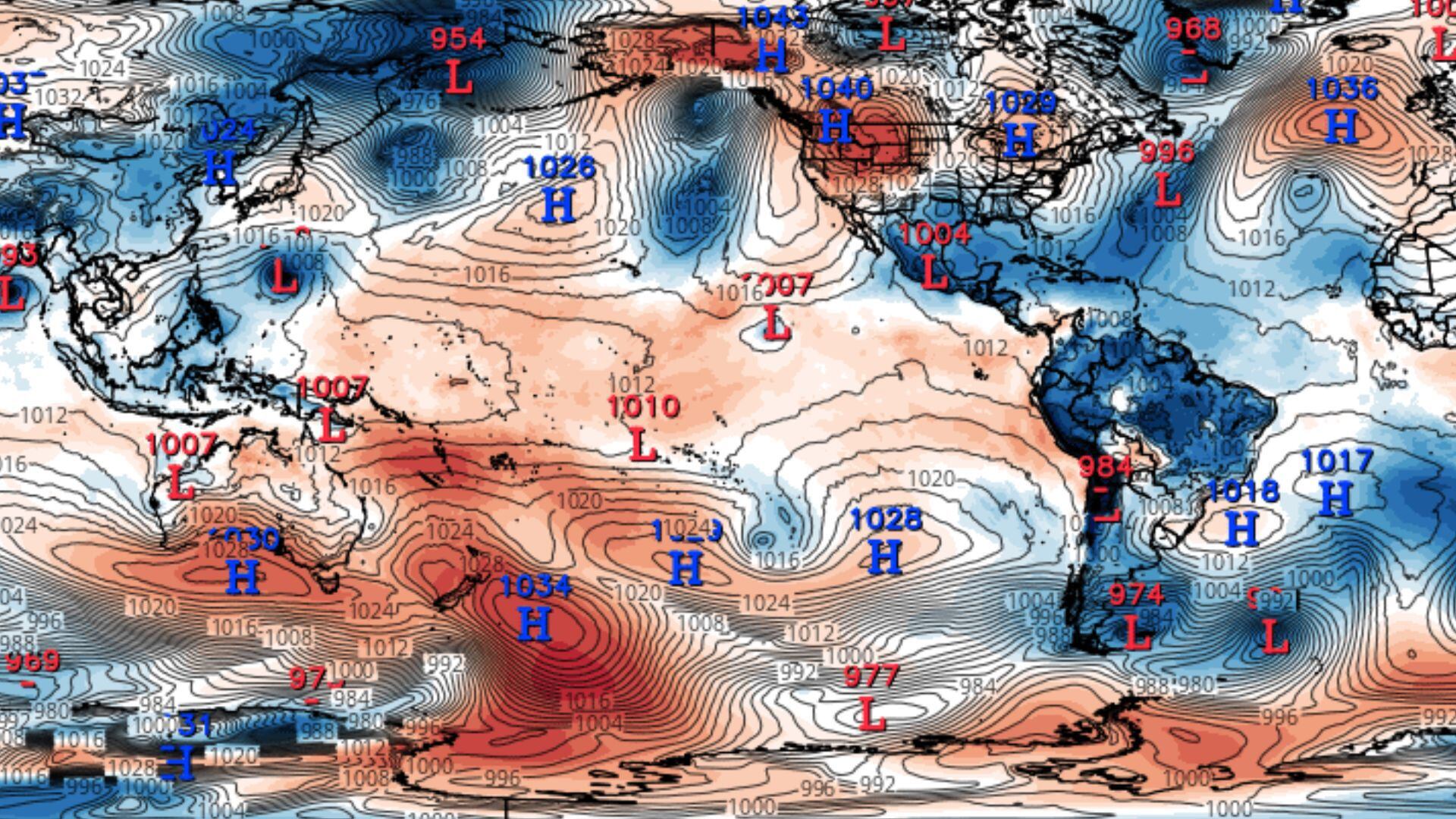 De acuerdo a expertos, el Anticiclón del Pacífico Sur se encuentran en un 'choque' con el Fenómeno El Niño.