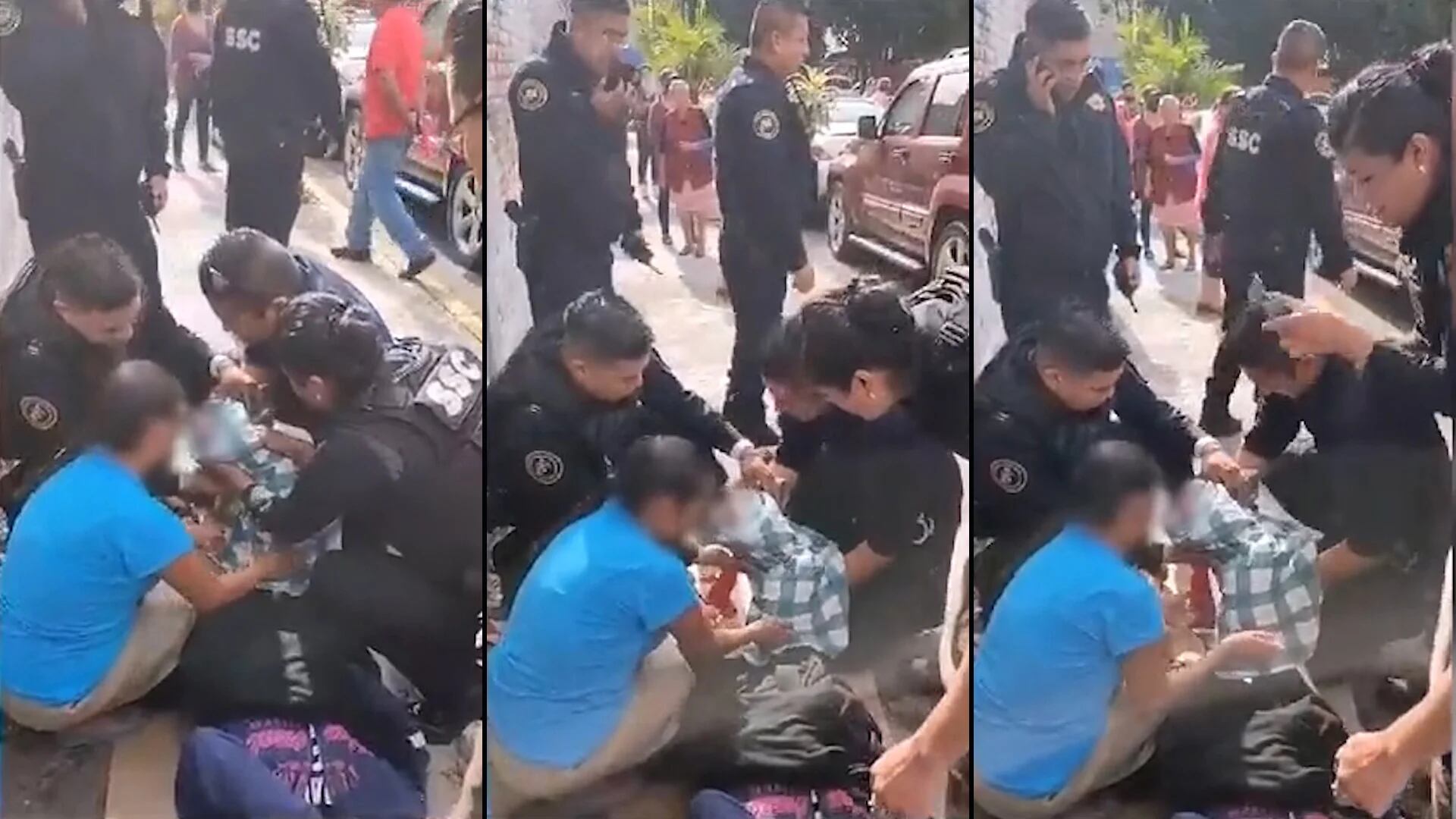 ¡Héroes sin capa! Policías de Iztapalapa asisten parto en plena calle