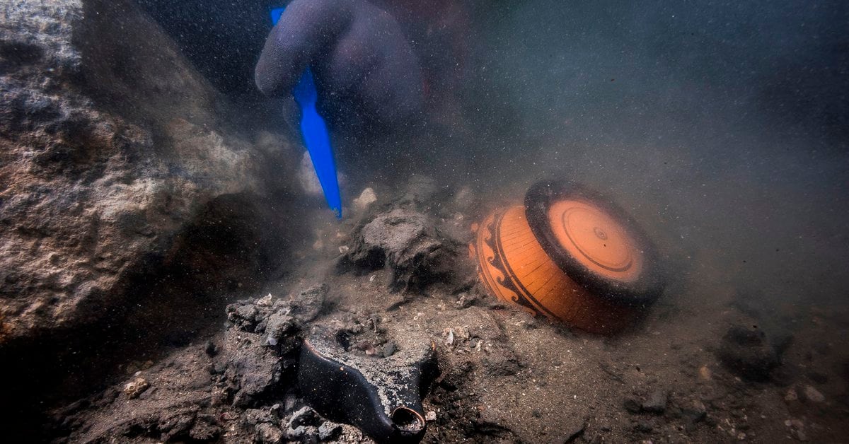 They discovered remains of a ship and a cemetery in a Greek-Egyptian city submerged in the Mediterranean Sea