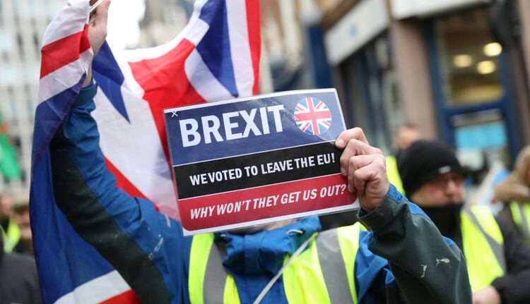 Manifestación en Londres a favor del Brexit el 12 de enero de 2019 (REUTERS/Simon Dawson)