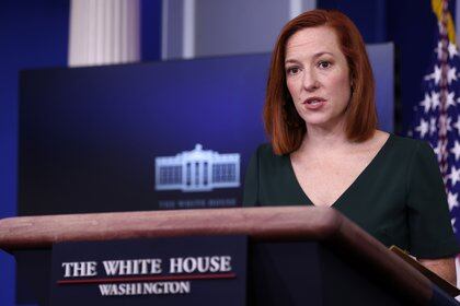 La secretaria de prensa de la Casa Blanca, Jen Psaki (REUTERS/Jonathan Ernst)